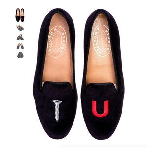 College Screw U Stubbs & Wooten Velvet Slippers | Women's Size 9